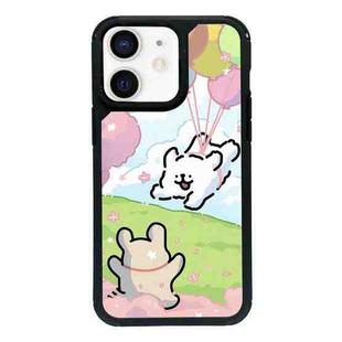 For iPhone 12 Exclusive Design Style PC Full Coverage Pattern Phone Case(Summer Puppy C)