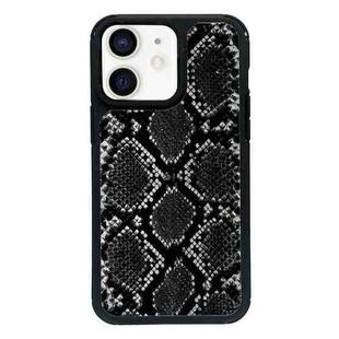 For iPhone 11 Exclusive Design Style PC Full Coverage Pattern Phone Case(Black Python Texture)