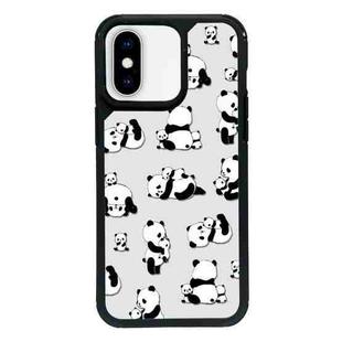 For iPhone X / XS Exclusive Design Style PC Full Coverage Pattern Phone Case(Panda)