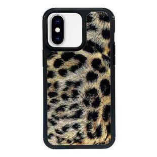 For iPhone X / XS Exclusive Design Style PC Full Coverage Pattern Phone Case(Leopard Pattern C)