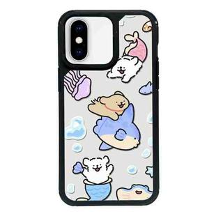 For iPhone X / XS Exclusive Design Style PC Full Coverage Pattern Phone Case(Summer Puppy B)