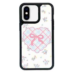 For iPhone X / XS Exclusive Design Style PC Full Coverage Pattern Phone Case(Bow Tie)