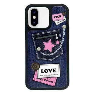 For iPhone X / XS Exclusive Design Style PC Full Coverage Pattern Phone Case(Pocket)