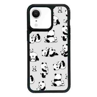 For iPhone XR Exclusive Design Style PC Full Coverage Pattern Phone Case(Panda)