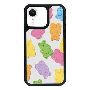 For iPhone XR Exclusive Design Style PC Full Coverage Pattern Phone Case(Candy Bear C)