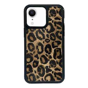 For iPhone XR Exclusive Design Style PC Full Coverage Pattern Phone Case(Leopard Pattern B)