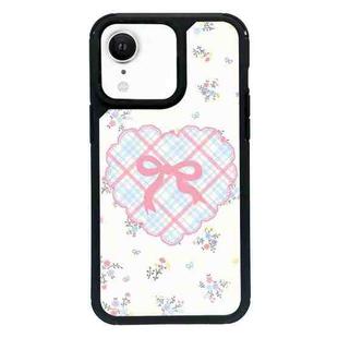 For iPhone XR Exclusive Design Style PC Full Coverage Pattern Phone Case(Bow Tie)