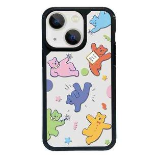 For iPhone 13 mini Exclusive Design Style PC Full Coverage Pattern Phone Case(Candy Bear A)