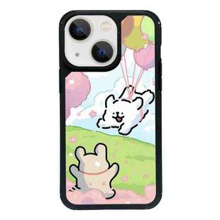 For iPhone 13 mini Exclusive Design Style PC Full Coverage Pattern Phone Case(Summer Puppy C)