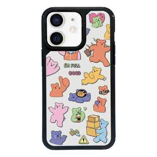 For iPhone 12 mini Exclusive Design Style PC Full Coverage Pattern Phone Case(Candy Bear B)