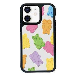 For iPhone 12 mini Exclusive Design Style PC Full Coverage Pattern Phone Case(Candy Bear C)