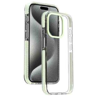 For iPhone 15 Pro Candy Series 3 in 1 Highly Transparent PC Phone Case(Fluorescent Green)