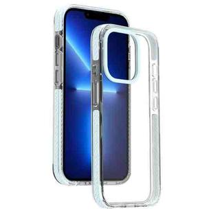 For iPhone 13 Pro Candy Series 3 in 1 Highly Transparent PC Phone Case(Blue)