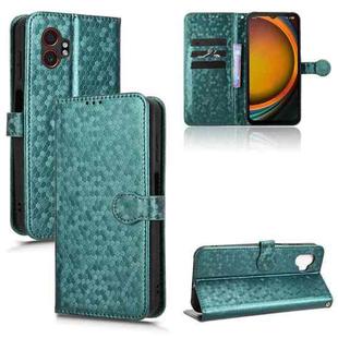 For Samsung Galaxy Xcover 7 Pro Honeycomb Dot Texture Leather Phone Case(Green)