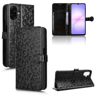 For Samsung Galaxy A07 4G Honeycomb Dot Texture Leather Phone Case(Black)