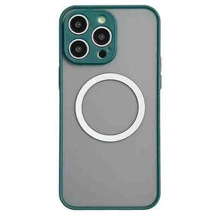 For iPhone 16 Pro Hawkeye Skin Feel MagSafe Phone Case(Dark Green)