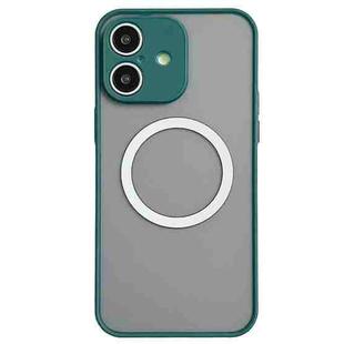 For iPhone 16 Plus Hawkeye Skin Feel MagSafe Phone Case(Dark Green)