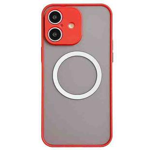 For iPhone 16 Plus Hawkeye Skin Feel MagSafe Phone Case(Red)