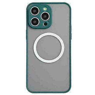 For iPhone 14 Pro Hawkeye Skin Feel MagSafe Phone Case(Dark Green)