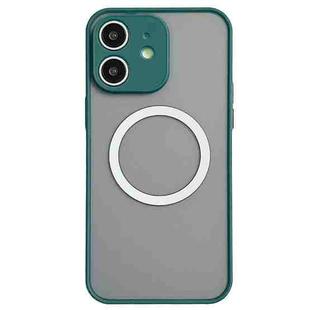 For iPhone 11 Hawkeye Skin Feel MagSafe Phone Case(Dark Green)