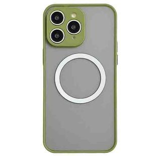 For iPhone 11 Pro Hawkeye Skin Feel MagSafe Phone Case(Army Green)