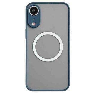 For iPhone XR Hawkeye Skin Feel MagSafe Phone Case(Royal Blue)