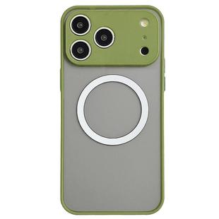 For iPhone 17 Pro Hawkeye Skin Feel MagSafe Phone Case(Army Green)