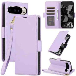 For Google 9 / 9 Pro Side Buckle RFID Anti-theft Leather Phone Case(Light Purple)