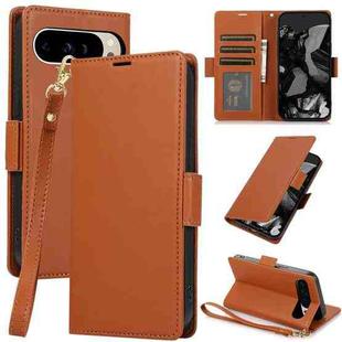 For Google 9 / 9 Pro Side Buckle RFID Anti-theft Leather Phone Case(Brown)