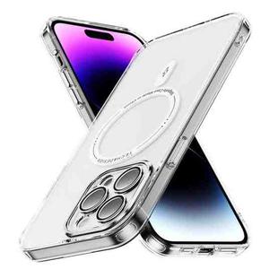 For iPhone 11 Pro Max Airbag Magsafe PC Hybrid TPU Phone Case(Transparent)