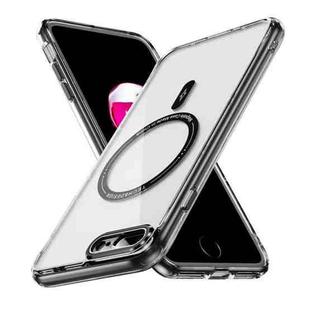 For iPhone 7 Plus / 8 Plus Airbag Magsafe PC Hybrid TPU Phone Case(Clear Black)