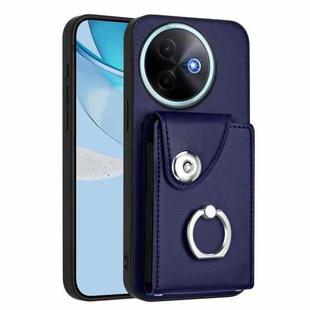 For vivo Y39 5G / Y300i Organ Card Bag Ring Holder Phone Case(Blue)