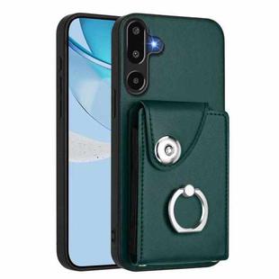 For Samsung Galaxy M16 5G / F16 5G Organ Card Bag Ring Holder Phone Case(Green)