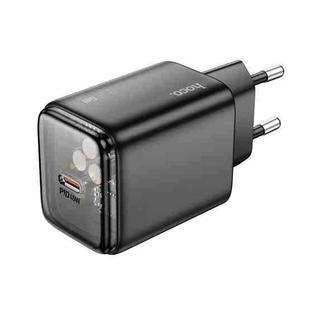 hoco N54 Monsoon Single Port PD45W Type-C Charger, EU Plug(Black)