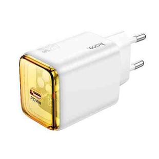 hoco N54 Monsoon Single Port PD45W Type-C Charger, EU Plug(White)