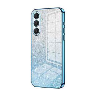 For Samsung Galaxy A17 Gradient Glitter Powder Electroplated Phone Case(Blue)