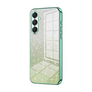 For Samsung Galaxy A17 Gradient Glitter Powder Electroplated Phone Case(Green)