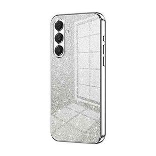 For Samsung Galaxy A17 Gradient Glitter Powder Electroplated Phone Case(Silver)
