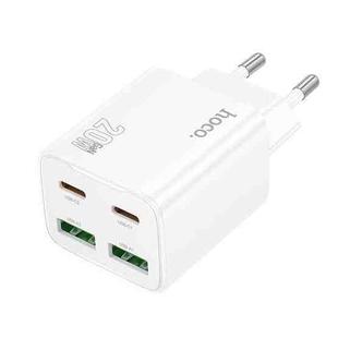 hoco N55 Fundador 4-port PD20W Type-Cx2, USBx2 Charger, EU Plug(White)