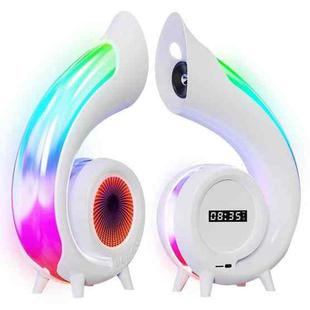 G69 Abyss Light RGB Colorful Desktop Bluetooth Speaker(White)