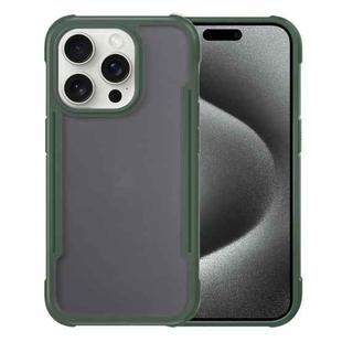 For iPhone 15 Pro Max Skin Feel Frosted PC Hybrid TPU Phone Case(Green)