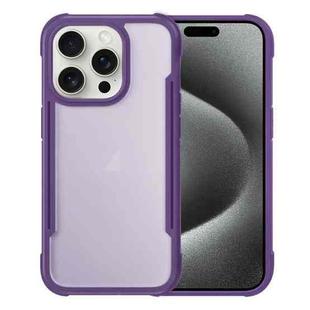 For iPhone 15 Pro Max Skin Feel Frosted PC Hybrid TPU Phone Case(Purple)