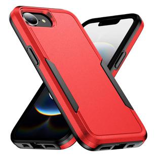 For iPhone 16e Pioneer Armor Heavy Duty PC + TPU Phone Case(Red+Black)
