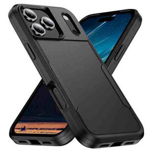 For iPhone 17 Pro Max Pioneer Armor Heavy Duty PC + TPU Phone Case(Black)