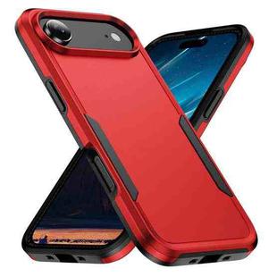 For iPhone 17 Air Pioneer Armor Heavy Duty PC + TPU Phone Case(Red+Black)