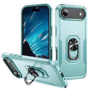 For iPhone 17 Air Pioneer Armor Heavy Duty PC + TPU Phone Case with Holder(Green)