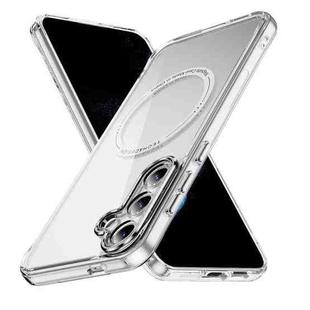 For Samsung Galaxy S24 5G Airbag Magsafe PC Hybrid TPU Phone Case(Transparent)