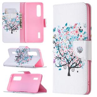 For OPPO Find X2 Pro Colored Drawing Pattern Horizontal Flip Leather Case with Holder & Card Slots & Wallet(Tree)