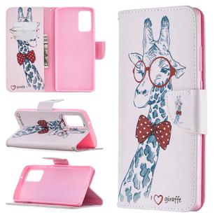 For Samsung Galaxy Note 20 Colored Drawing Pattern Horizontal Flip Leather Case with Holder & Card Slots & Wallet(Deer)