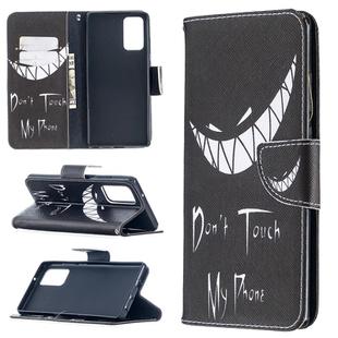 For Samsung Galaxy Note 20 Colored Drawing Pattern Horizontal Flip Leather Case with Holder & Card Slots & Wallet(Smirk)